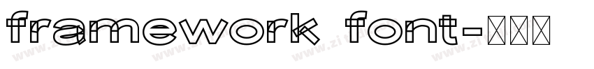 framework font字体转换
